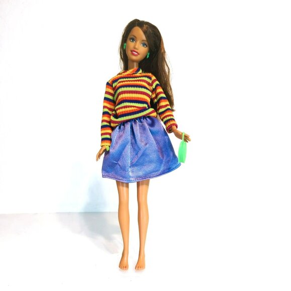 Barbie Beach Teresa Surf’s Up Fashion Doll 2008 L9546 Flat Feet Restyled OOAK - Picture 1 of 8